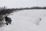 雪庇を避けて