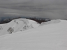 阿能川岳頂稜の雪庇