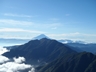 山頂から見えた富士山